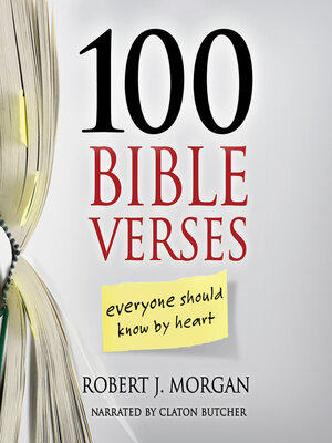 cover image of 100 Bible Verses Everyone Should Know by Heart